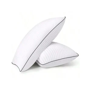 Queen Size Set Of 2 Luxury Hotel Pillows Soft & Supportive