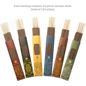 144-Piece Incense Sticks Variety Pack: 24 of Each Scent