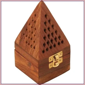 Handmade Wooden Incense Stick Holder; Ash Catcher & Burner