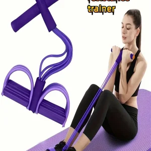 6-Tube Elastic Yoga Stretch Resistance Band.
