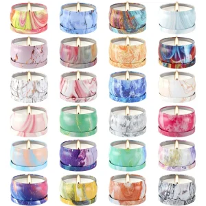 24 Scented Candle Gift Set - Natural Soy Wax Aromatherapy